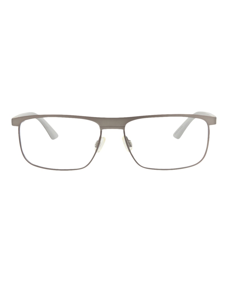 Puma Square-Frame Metal Optical Frames Ruthenium Havana Transparent (PU0054O-30000335-004)