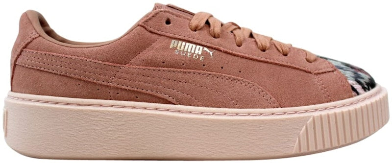 Puma Suede Platform Sunfade Stitch Peach Beige (Women's)