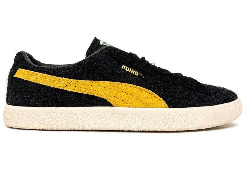 Puma Suede Vintage Black Mustard Seed Hairy Suede