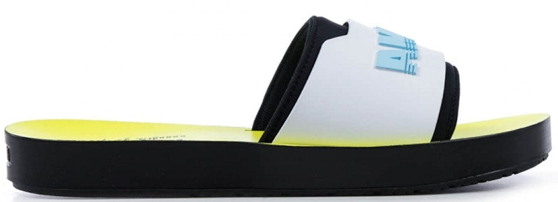 Puma Surf Slide Rihanna Fenty Black White Yellow (Women's)
