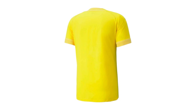 Puma Teamfinal V Neck Short Sleeve Soccer Jersey Cyber Yellow