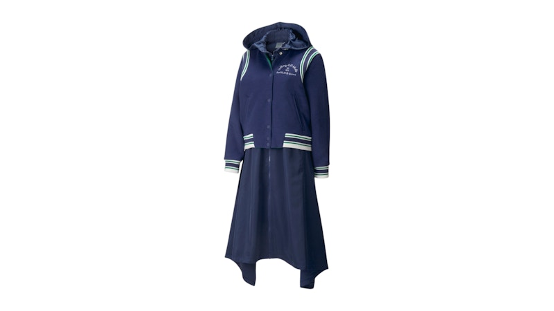 Puma Women's Ambrose Victory Reversible Varsity Full-Zip Jacket Patriot Blue/Verdant Green