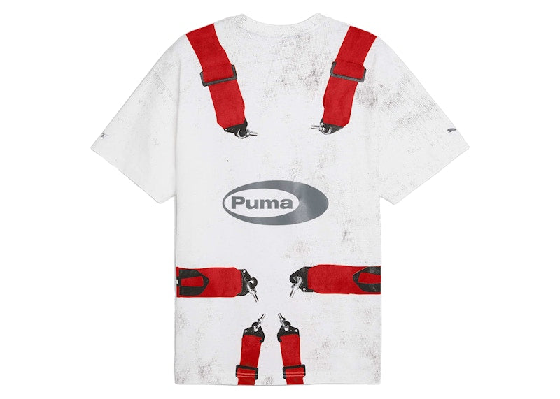 Puma x A$AP Rocky Seatbelt Tee White/Rosso Corsa