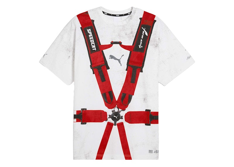 Puma x A$AP Rocky Seatbelt Tee White/Rosso Corsa