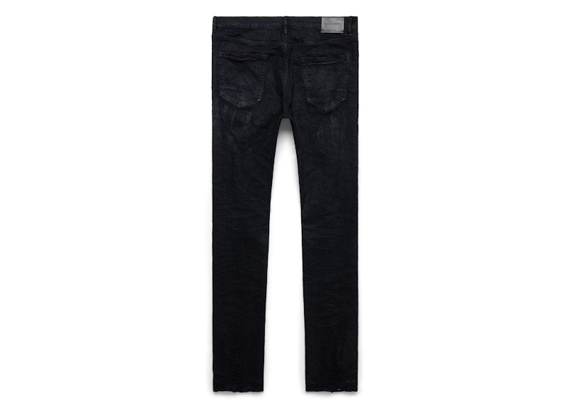 Purple Brand Black Oil Spill Jean Black