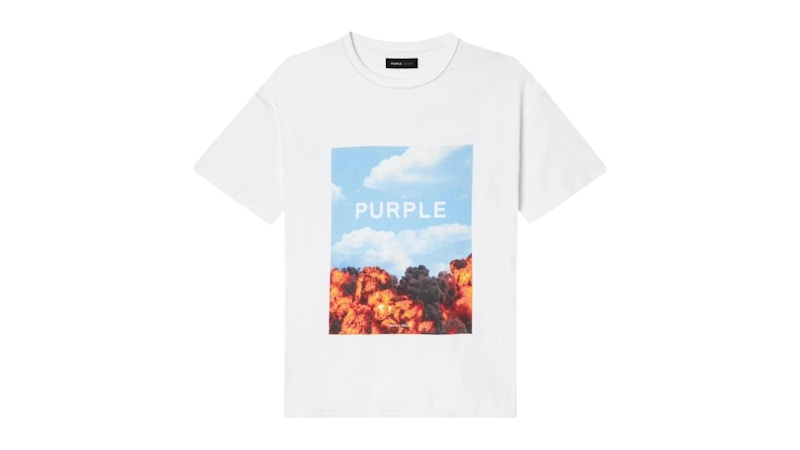 Purple Brand Clean Jersey S/S Tee White