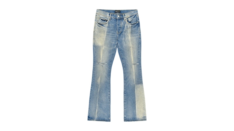 Purple Brand Gaia Blowout Flare Jean Indigo
