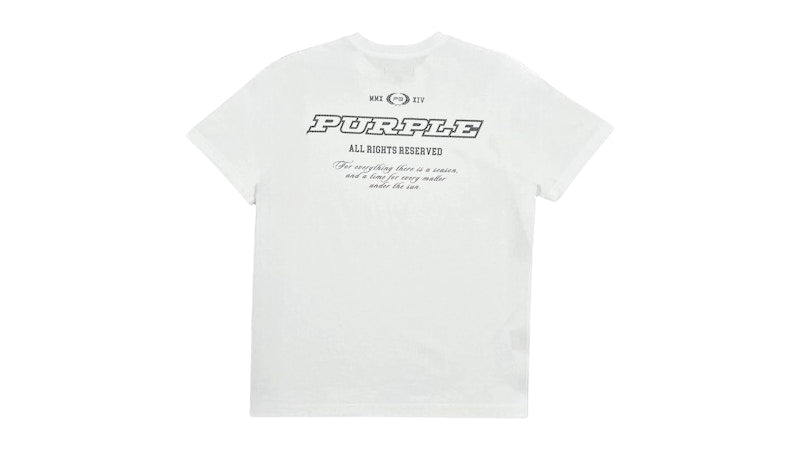 Purple Brand HWT Jersey S/S Tee White