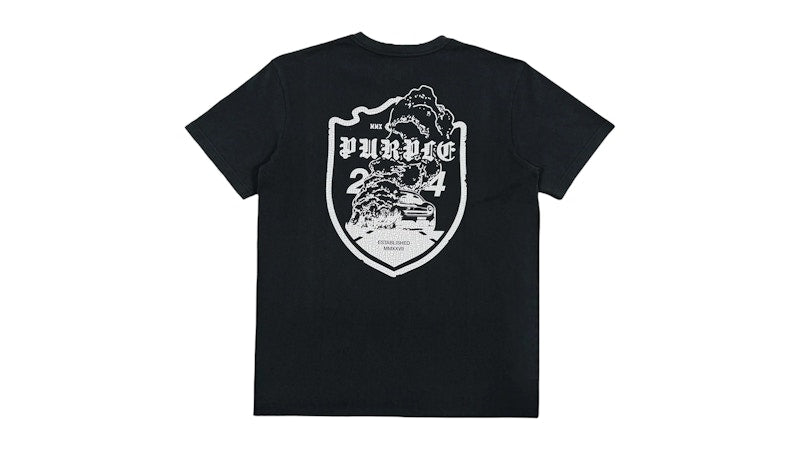 Purple Brand HWT Logo Jersey S/S Tee Black/White