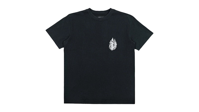 Purple Brand HWT Logo Jersey S/S Tee Black/White