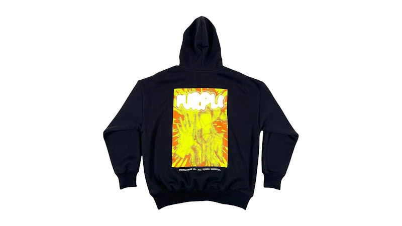 Purple Brand Heavy Dry Fleece Hoodie Black