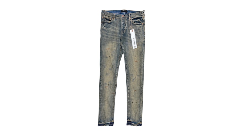 Purple Brand Industrial Worn Dirty Mid Jeans Indigo