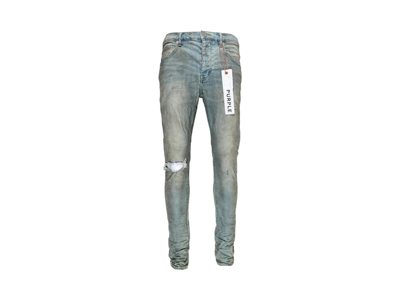 Purple Brand Light Dirty Wax Jeans Light Indigo
