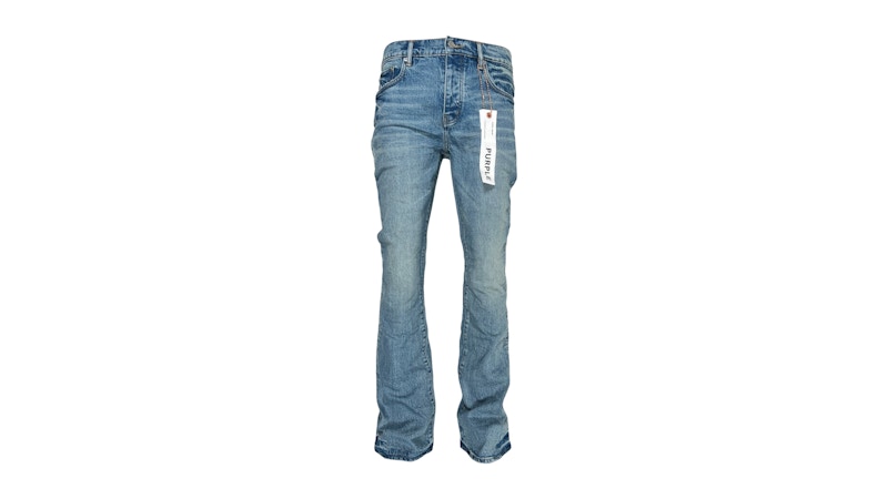 Purple Brand P004-FFWL425 Flare Worn Jean Indigo