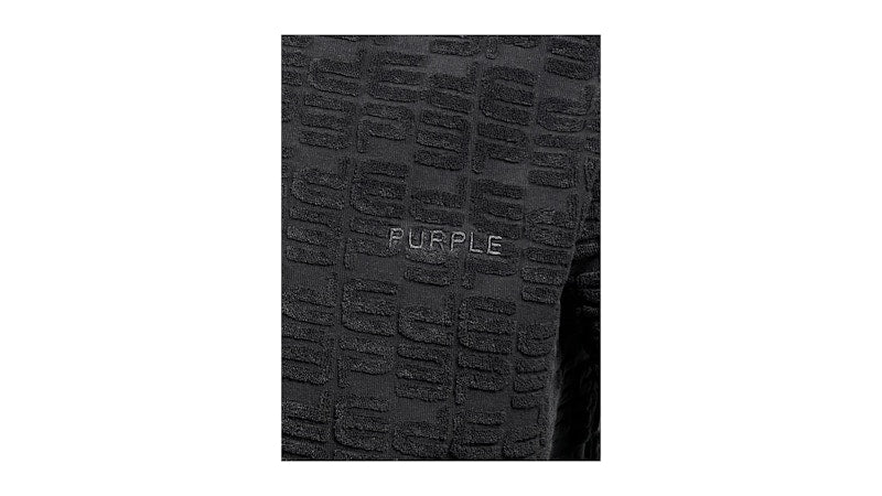Purple Brand Terry Towel Polo Black