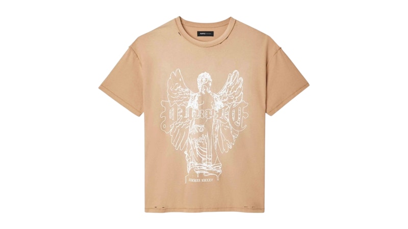 Purple Brand Textured Inside Out Tee Tan