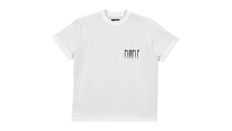 Purple Brand Textured Jersey SS Tee White