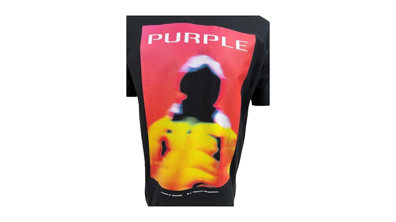 Purple Brand Textured Jersey Tee Black