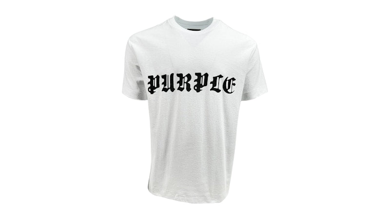 Purple Brand Textured Jersey Tee White
