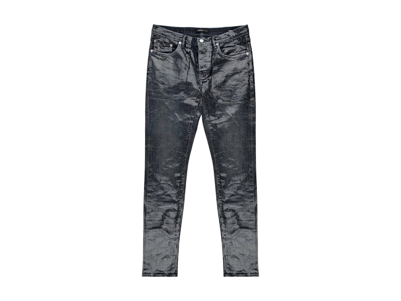 Purple Brand Tiled Overlay Jean Black