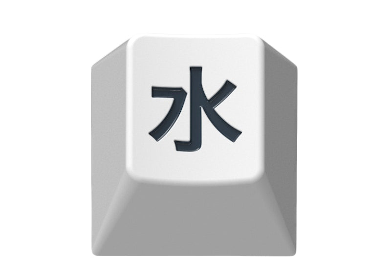 RAMA WORKS X GMK Mizu Keycap White