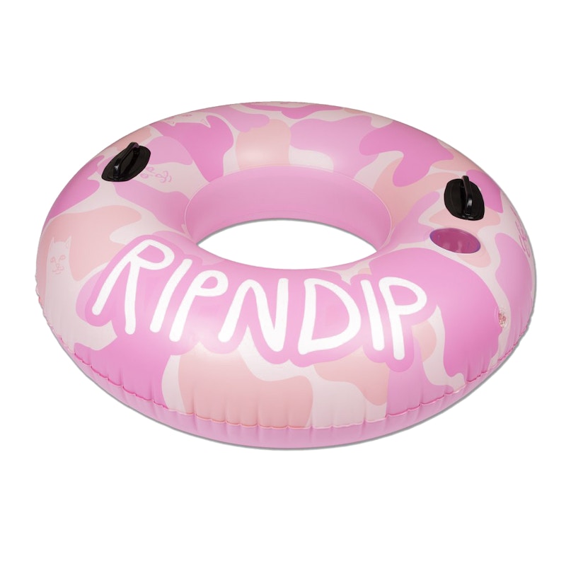 RIPNDIP Camo Tube Pool Float Pink
