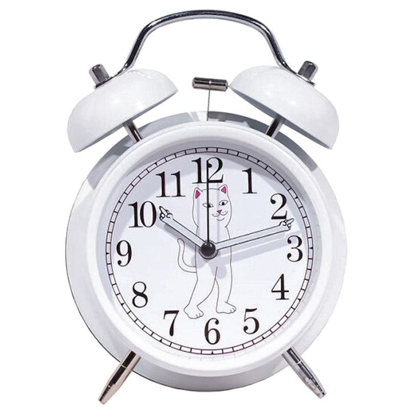 RIPNDIP Fucking Late Custom Alarm Clock White