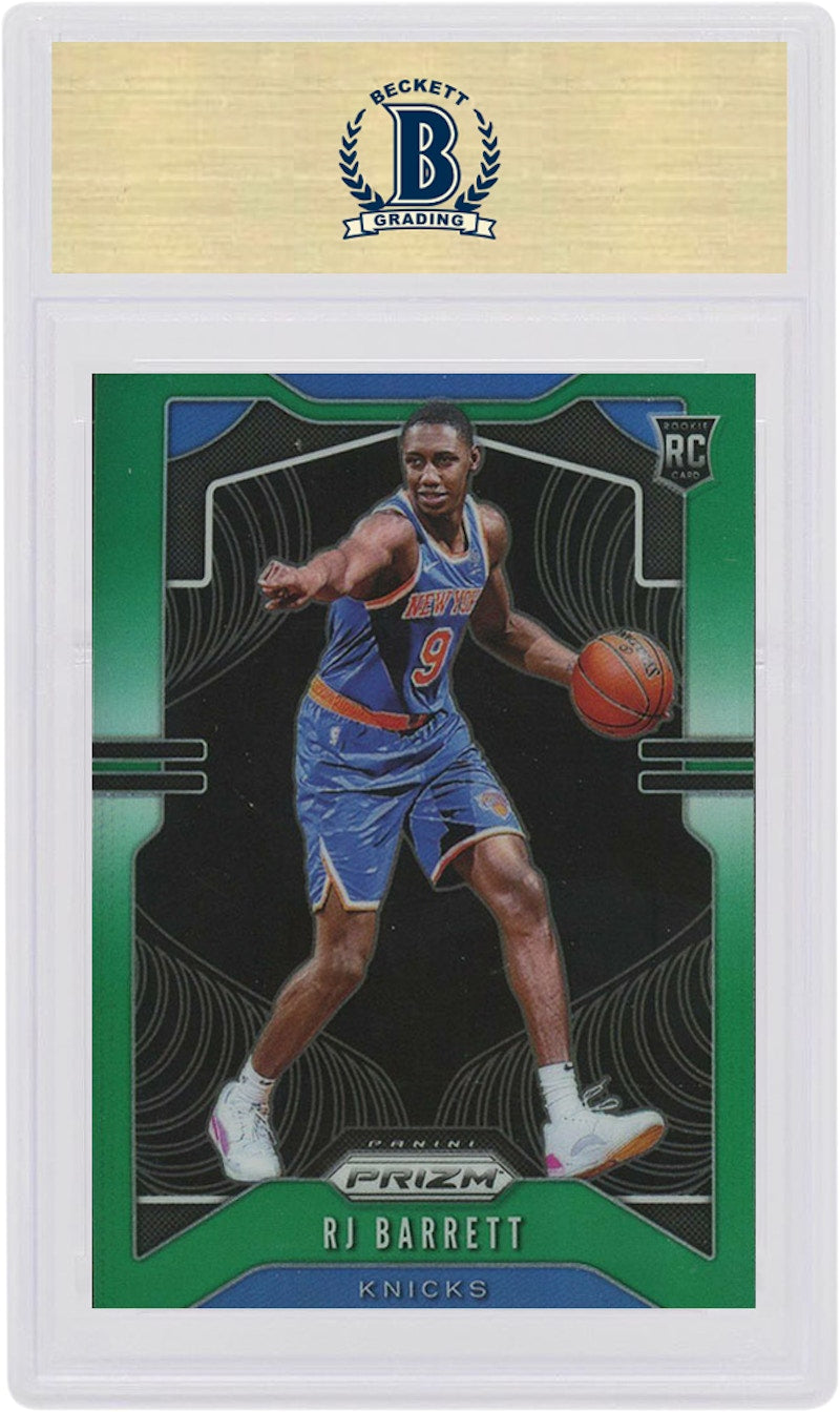 RJ Barrett 2019 Panini Prizm Rookie Green #250 (PSA or BGS Graded)