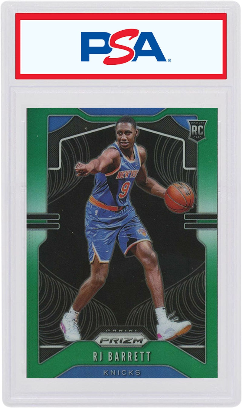 RJ Barrett 2019 Panini Prizm Rookie Green #250 (PSA or BGS Graded)