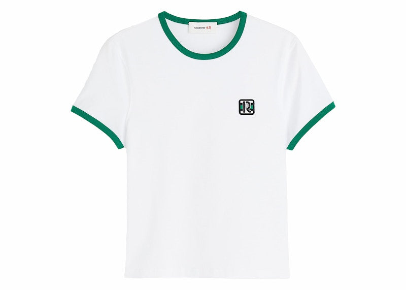Rabanne H&M Applique T-Shirt (Mens) White/Green