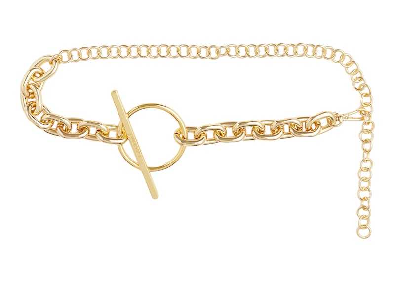Rabanne H&M Buckle-Detail Chain Waist Belt Gold