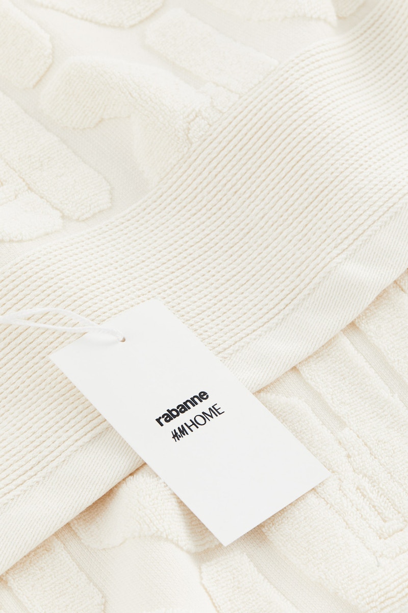 Rabanne H&M Cotton Terry Bath Towel Beige