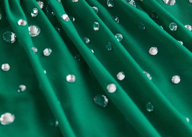 Rabanne H&M Embellished Jersey Top Green