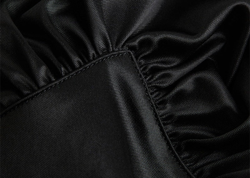 Rabanne H&M Jersey Scarf-Detail Top Black