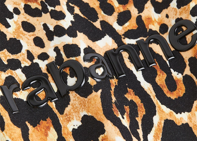Rabanne H&M Leopard-Print Twist-Detail T-Shirt Leopard-Print
