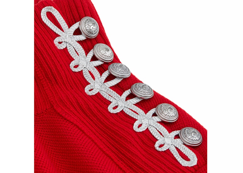 Rabanne H&M Wool Mock Turtleneck Sweater (Mens) Red