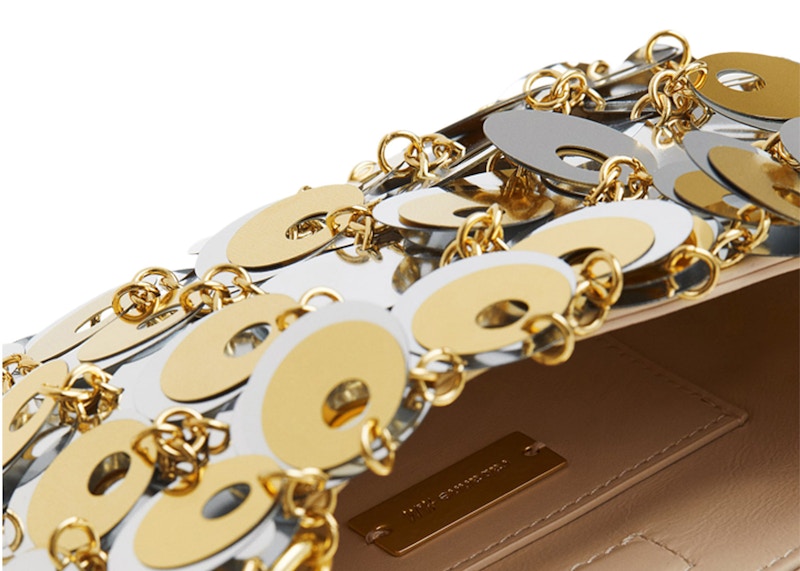 Rabanne H&M Disc-Embellished Shoulder Bag Silver/Gold