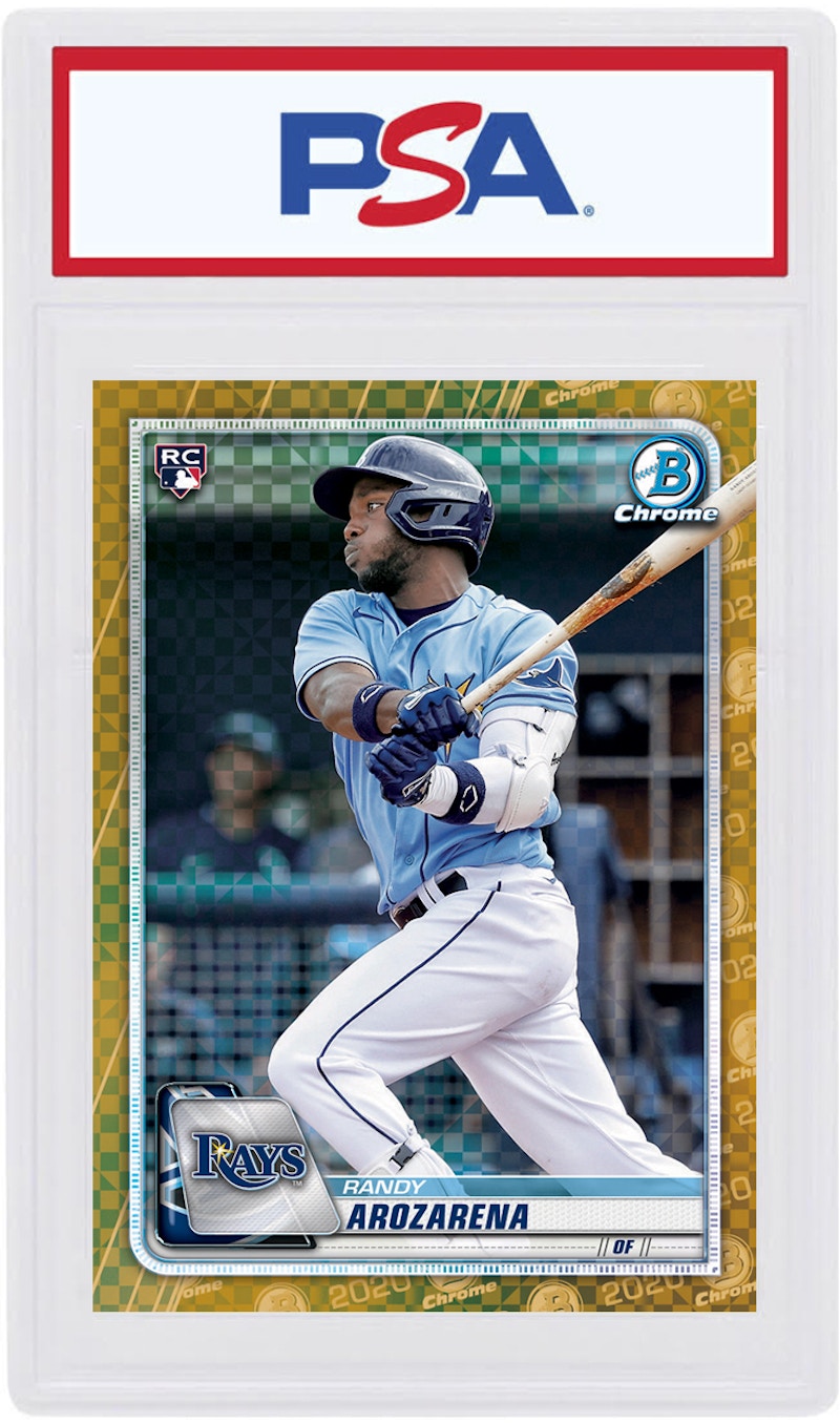 Randy Arozarena 2020 Bowman Chrome X Rookie Gold X-Fractor /3 #11 (PSA or BGS Graded)