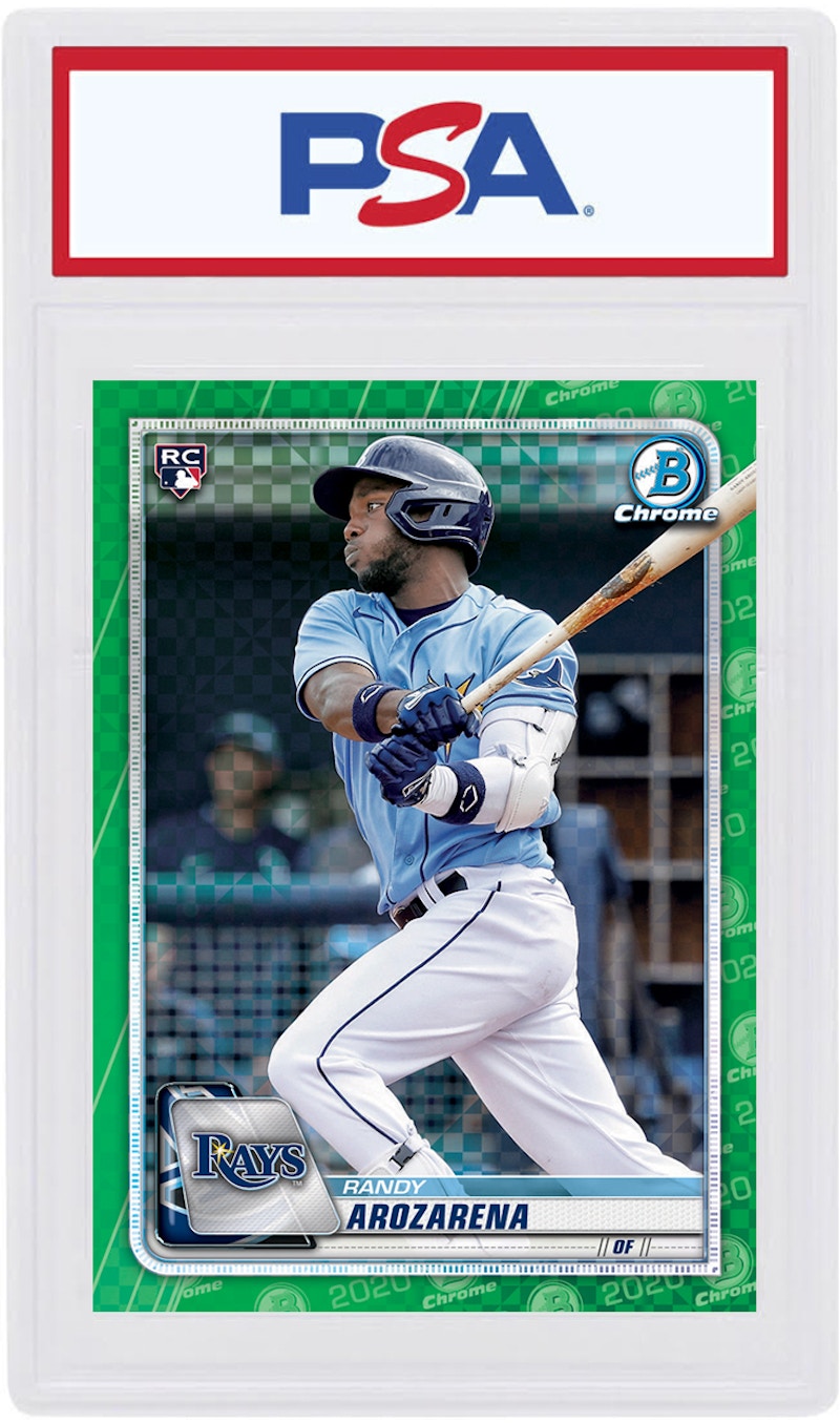 Randy Arozarena 2020 Bowman Chrome X Rookie Green X-Fractor /31 #11 (PSA or BGS Graded)