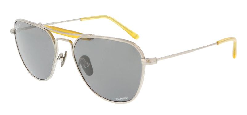 Ray-Ban Aviator Sunglasses Brushed Silver/Dark Grey (0RB8064 9206K8)