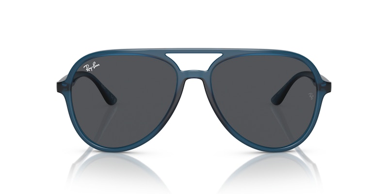 Ray-Ban Aviator Sunglasses Opal Dark Blue (0RB4376 669487)