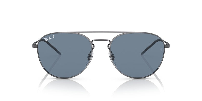 Ray-Ban Aviator Sunglasses Polished Gunmetal (0RB3589 92492V)