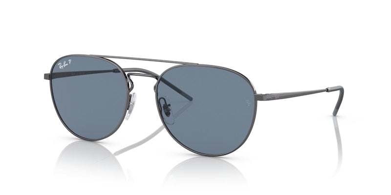 Ray-Ban Aviator Sunglasses Polished Gunmetal (0RB3589 92492V)