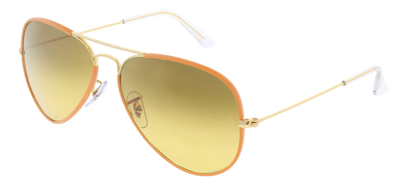 Ray-Ban Aviator Sunglasses Polished Orange