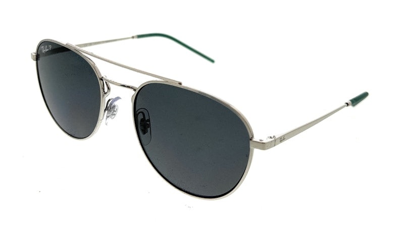 Ray-Ban Aviator Sunglasses Polished Silver (0RB3589 925181)