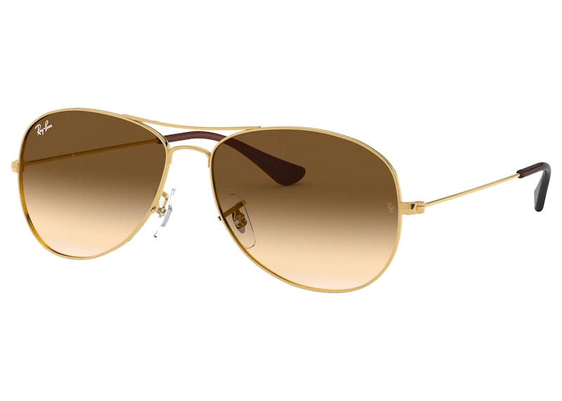 Ray-Ban Cockpit Sunglasses Polished Gold/Brown (RB3362)