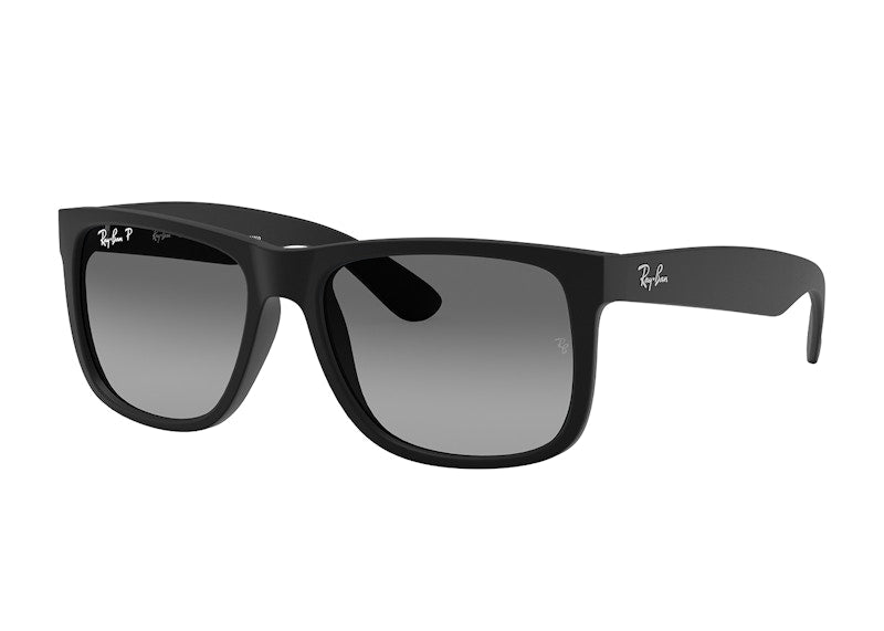 Ray-Ban Justin Classic Low Bridge Fit Sunglasses Black/Grey Gradient (RB4165F 622/T3 55-17)