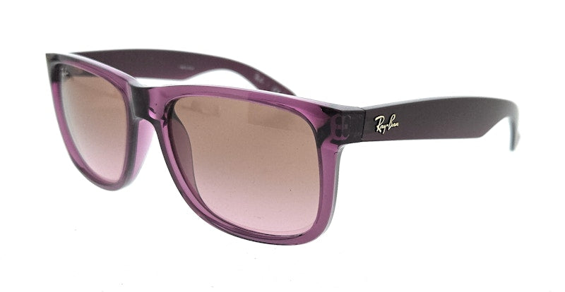 Ray-Ban Justin Square Sunglasses Transparent Violet (0RB4165 659514)