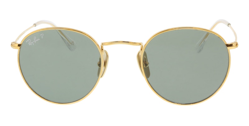 Ray-Ban Round Sunglasses Gold/Blue (0RB8247 9217T0)