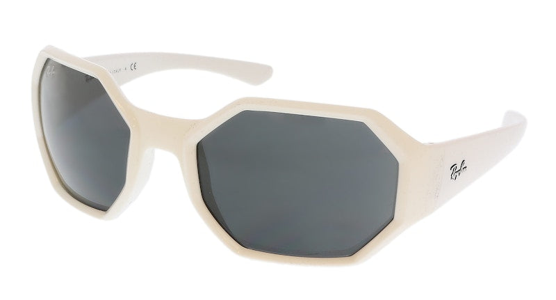 Ray-Ban Square Sunglasses Gloss White (0RB4337 649187)